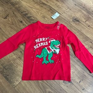 Children’s Place Red Long Sleeve Christmas Graphic T-shirt